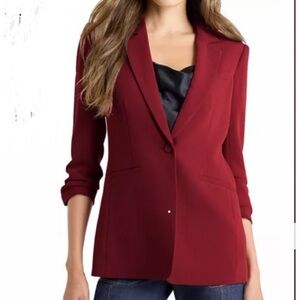Cinq à Sept Deep Red Blazer